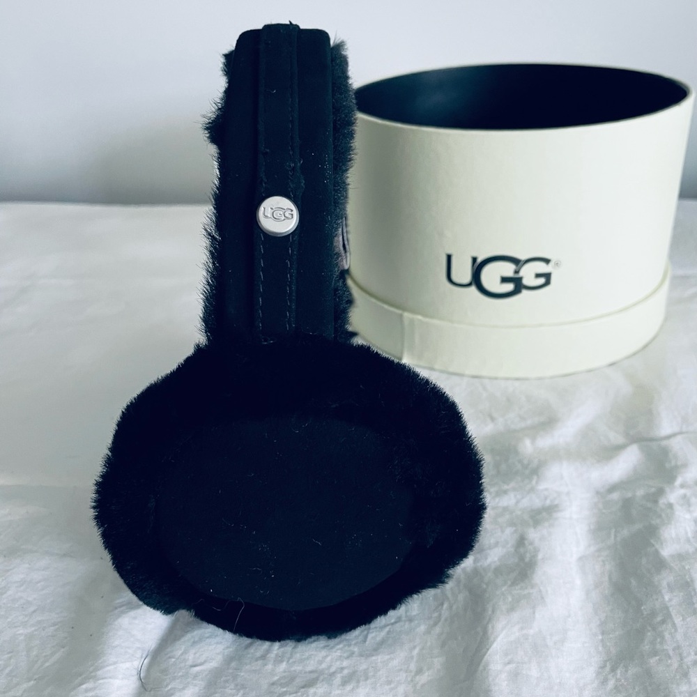 UGG Australian Shearling Lined Suede Earmuffs - NWT